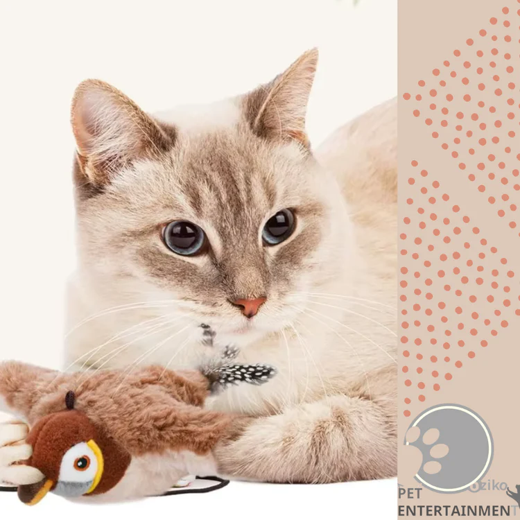 Chirping Plush Bird Toy